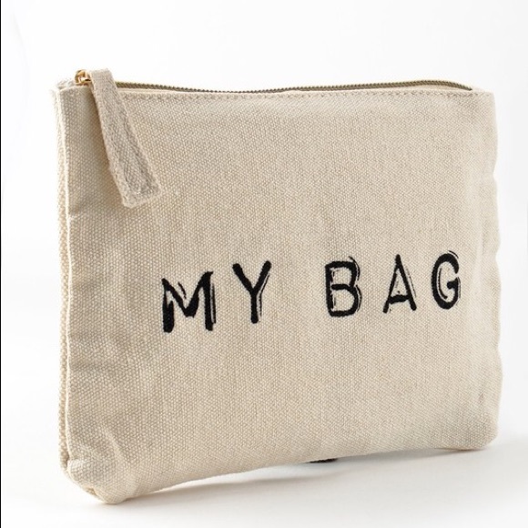 Eco Zippered Canvas “My Bag” Makeup Bag - Picture 2 of 3